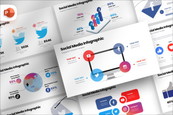 Social Media - Infographic PowerPoint Template